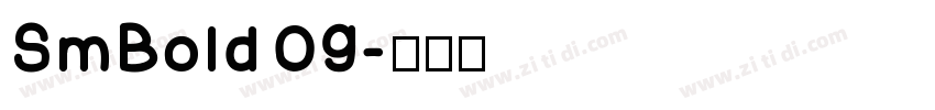 SmBold 09字体转换